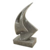 Abstract Sculpture 25" Tall Grey Terrazzo, RIS 859 - Image 2