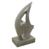 Abstract Sculpture 25" Tall Grey Terrazzo, RIS 859 - Image 4