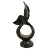 Abstract Sculpture 26" Tall Black Terrazzo, RIS 862 - Image 4