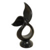 Abstract Sculpture 26" Tall Black Terrazzo, RIS 862