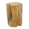 Impressive Teak Log Accent Table 28" Tall, DA 9