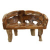 Captivating Organic Teak Wood Bench, JS 329