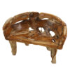 Captivating Organic Teak Wood Bench, JS 329 - Image 2