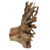 Freeform Natural Teak Root Wood Bench, JS 430 - Image 5
