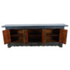 Ludwig 99" Six Door Sideboard, Aged Blue - Image 3