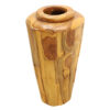 Hand-Crafted 32" Floor Vase, Natural Teak, RIS 850 - Image 2