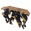 Charred Black-Natural Teak Root 48" Console Table, RIS 472 - Image 4