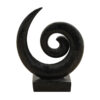 Abstract Sculpture 21" Tall Black Terrazzo, RIS 860