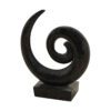 Abstract Sculpture 21" Tall Black Terrazzo, RIS 860 - Image 2