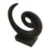 Abstract Sculpture 21" Tall Black Terrazzo, RIS 860 - Image 4