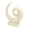 Abstract Sculpture 21" Tall White Terrazzo, RIS 860 - Image 2