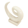 Abstract Sculpture 21" Tall White Terrazzo, RIS 860 - Image 4