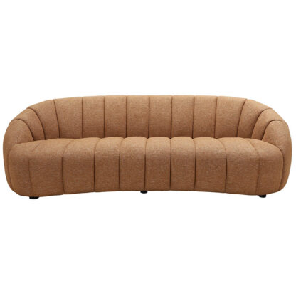 Carlitto 97" Channel-Tufted Curved Sofa