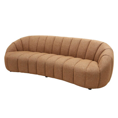 Carlitto 97" Channel-Tufted Curved Sofa - Image 2