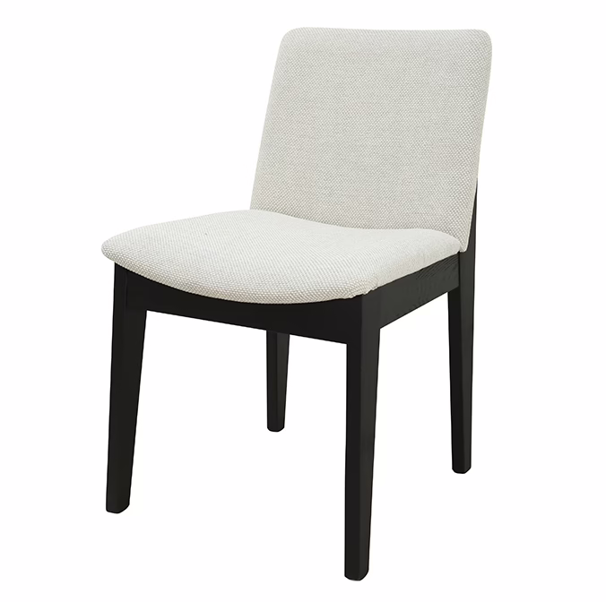 Freddie Upholstered Dining Chair, Matte Black 1 Freddie Upholstered Dining Chair, Matte Black