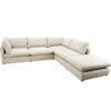 Hudson Modular 3-Piece Chaise Sectional with Ottoman