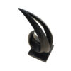 Abstract Sculpture 40" Tall Black Terrazzo, RIS 858 - Image 5