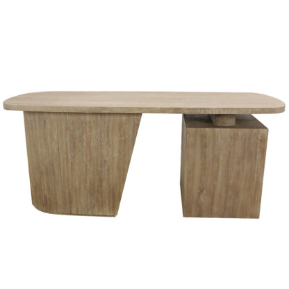 Clancy Curved Administrator Desk, Brushed Smoke - Image 6