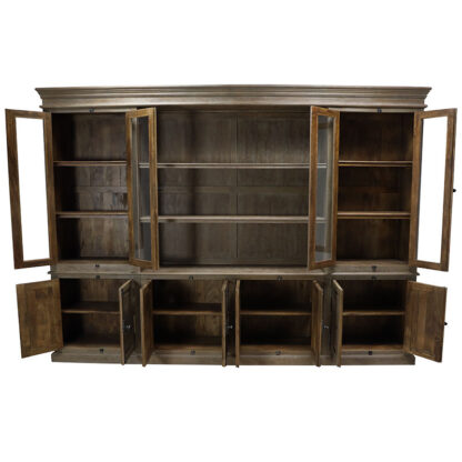 Gaston 130" Modular Wall Unit, Brushed Smoke - Image 3