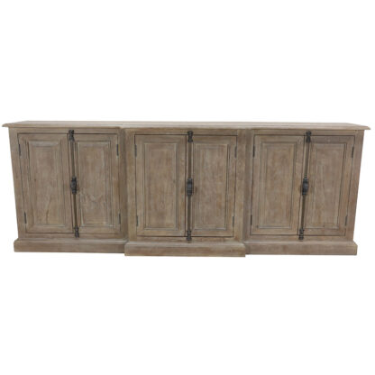 Gatsby 100" Six Door Sideboard, Brushed Smoke - Image 6