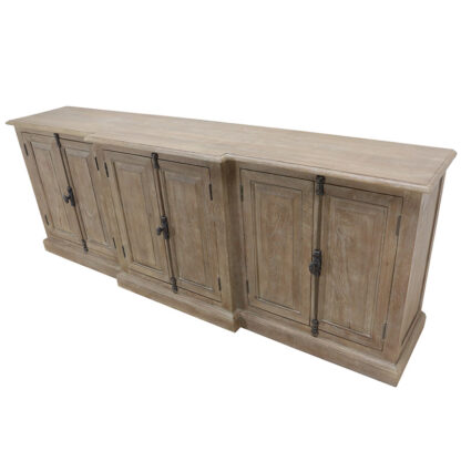 Gatsby 100" Six Door Sideboard, Brushed Smoke - Image 2