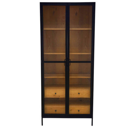 Jensen Tall Display Cabinet with Four Drawers - Image 6