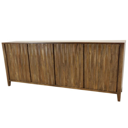 Ledger 94" Four Door Sideboard, Sienna Brown