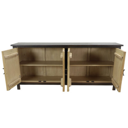 Moretti Four Door Sideboard with Hand-Carving - Image 2