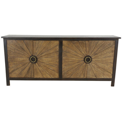 Moretti Four Door Sideboard with Hand-Carving - Image 3