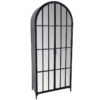 Piero Arched Display Cabinet, Matte Black