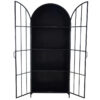 Piero Arched Display Cabinet, Matte Black - Image 5