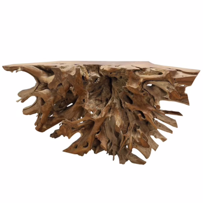 Massive Natural Teak Wood Console Table, DA 71A - Image 2