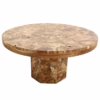 Incredible Handcrafted Solid Teak 60" Dining Table, DA 92 - Image 3