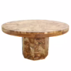Incredible Handcrafted Solid Teak 60" Dining Table, DA 92