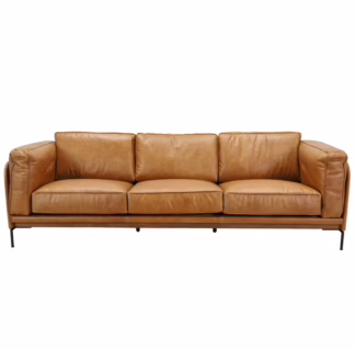 Hayley 98" Full-Grain Leather Sofa