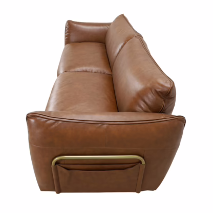 Merrill 102" Top-Grain Leather Sofa, Ashby Brown - Image 4