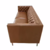 Terence 90" Button-Tufted Leather Sofa, Ashby Brown - Image 4