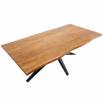 Alsen 80'' Live Edge Dining Table, Warm Brown - Image 2
