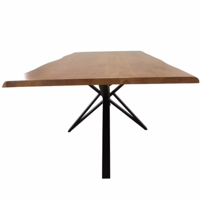 Alsen 80'' Live Edge Dining Table, Warm Brown - Image 5