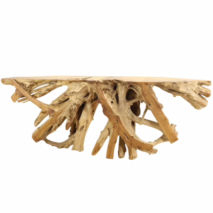 Colossal 110" Teak Root Console Table, DA 72 - Image 2