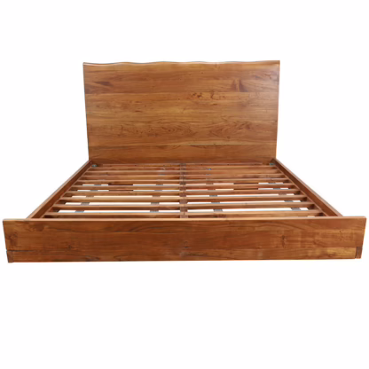 Eton Solid Wood King Bed, Warm Brown - Image 3