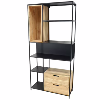 Geary Bookcase with Two Drawers
