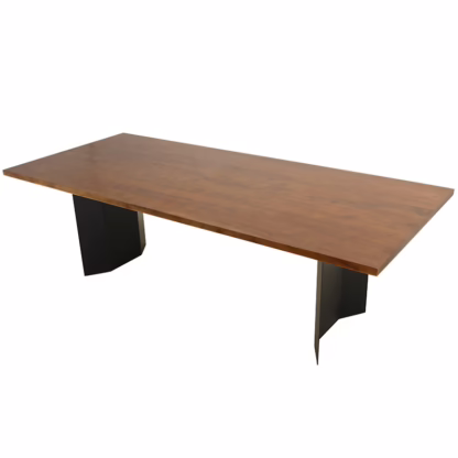 Kalmar 96'' Dining Table, Warm Brown - Image 2