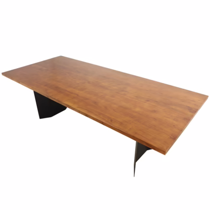 Kalmar 96'' Dining Table, Warm Brown - Image 5