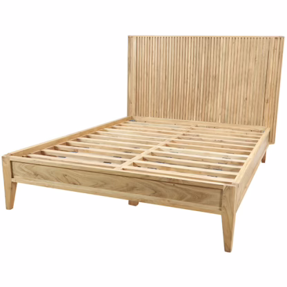 Langston Handcrafted Solid Wood Queen Bed - Image 2