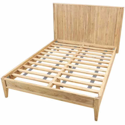 Langston Handcrafted Solid Wood Queen Bed - Image 3