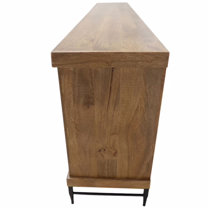 Raynes 106'' Six Door Sideboard, Sienna Brown - Image 3