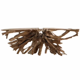 Iconic 98'' Teak Root Console Table, DA 23B