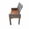 Jaisalmer Craftsman-Made Bench, Vintage Grey, MSI 610 - Image 3