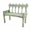 Jaisalmer Craftsman-Made Bench, Vintage Green, MSI 610